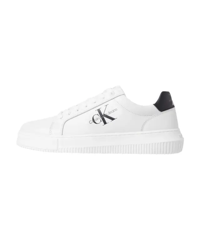 Calvin Klein - Cupsole Mono Lth Ανδρικά Chunky Sneakers YM0YM00681-0LD Λευκό - 44 2