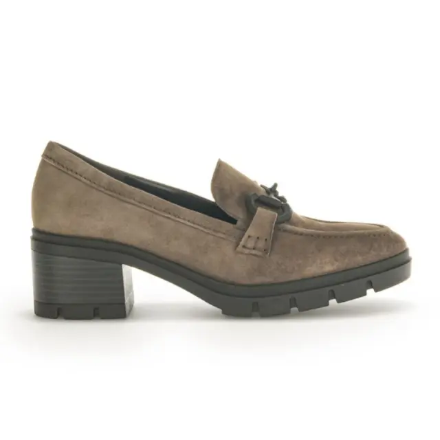 Gabor Μοκασίνια-Loafers Γυναικείο δέρμα Nubuck Γκρί GAB/32144 30-MAHAIR