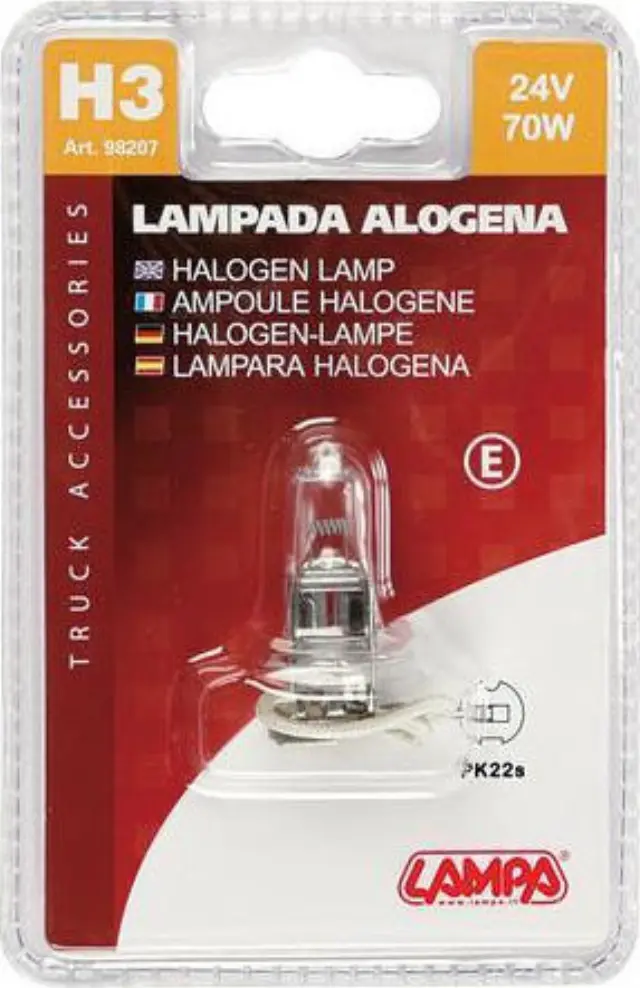 Lampa H3 Halogen 24V 1τμχ 98207