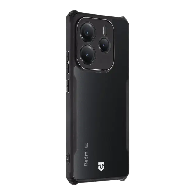 Tactical Quantum Stealth Cover for Xiaomi Redmi Note 14 5G Clear/Black 2