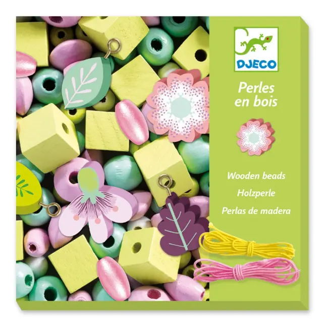 Djeco® Κατασκευές Ξύλινων Κοσμημάτων 'Λουλούδια'