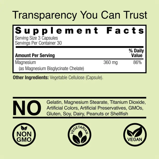 Nature's Answer Magnesium Glycinate 2