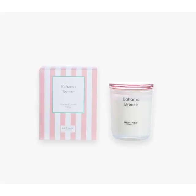 ΑΡΩΜΑΤΙΚΟ ΚΕΡΙ BAHAMA BREEZE 270gr NEF-NEF HOMEWARE, - PINK (039856)