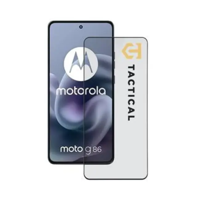 Tactical Glass Shield 5D for Motorola G86/G86 Power Black