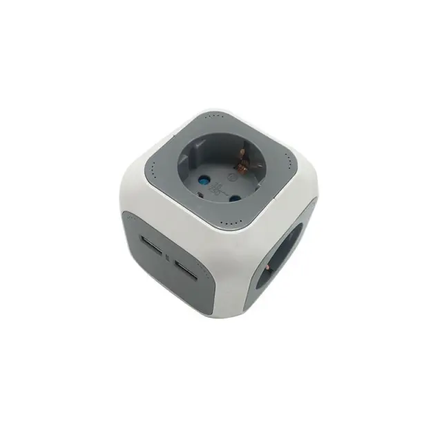 BORMANN BCR1135 - BORMANN BCR1135 Πολύμπριζο "Κύβος" 4 Θέσεων Και 2 Usb 3X1.5mm (066323) 2