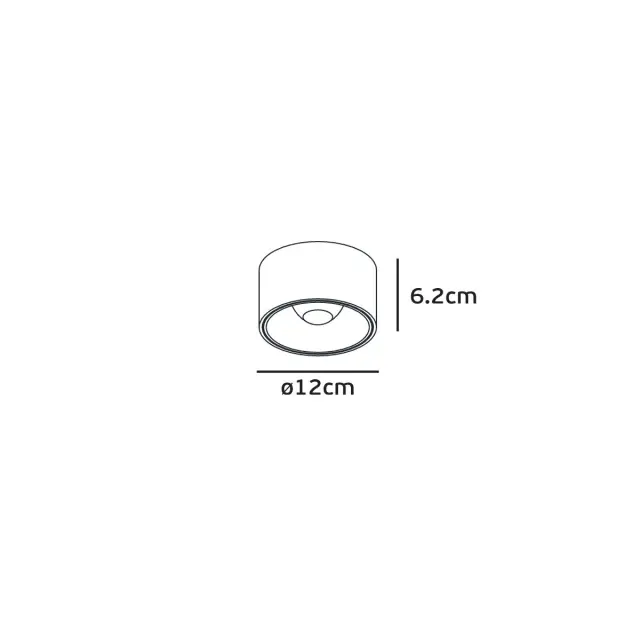Fozy 04451/B/W/120 Φωτιστικό Led οροφής 29W αδιάβροχο μαύρο 2
