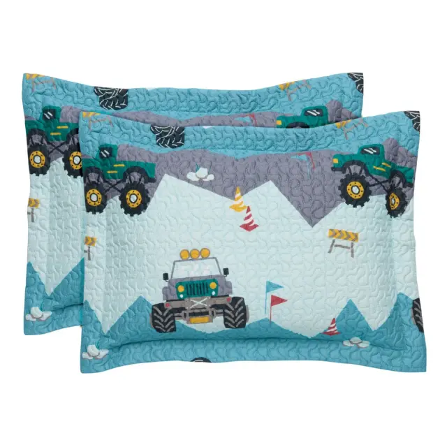 Σετ Παιδικές Μαξιλαροθήκες 2 Τεμαχίων Das Kids 4926 Green- Grey 50x70