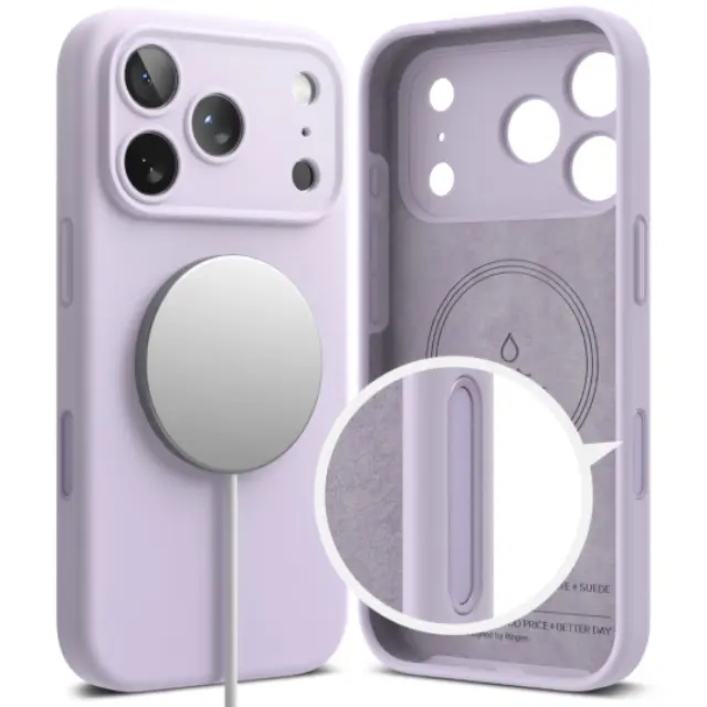 Ringke Silicone Magnetic Magsafe Iphone 17 Pro Max Light Purple 2