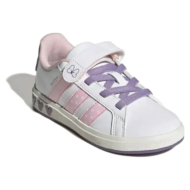 Παιδικά Παπούτσια Adidas για Κορίτσια Disney Minnie Mouse Grand Court White (Μεγέθη 28-36) ΡΟΖ 3