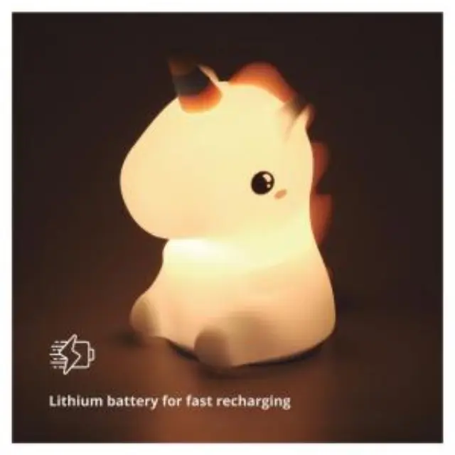 Επαναφορτιζόμενο Φωτιστικό LED GSC Unicorn 1W RGB Λευκό N68649 3