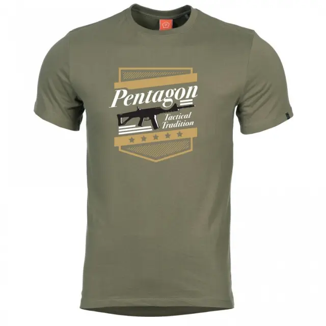 Pentagon Ageron A.C.R T-Shirt - Μπλουζάκι Μακό για Τακτική- Καθημερινή Χρήση - 06-Χακί-Olive Green