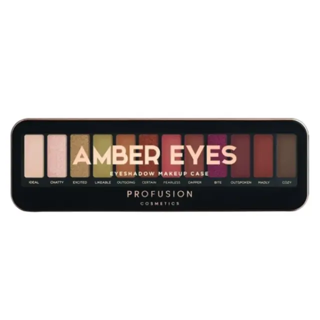 Profusion Cosmetics Παλέτα Σκιών Amber Eyes Make-Up Case