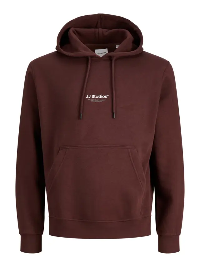 JJESOHO SWEAT HOOD NOOS - Bitter Chocolate