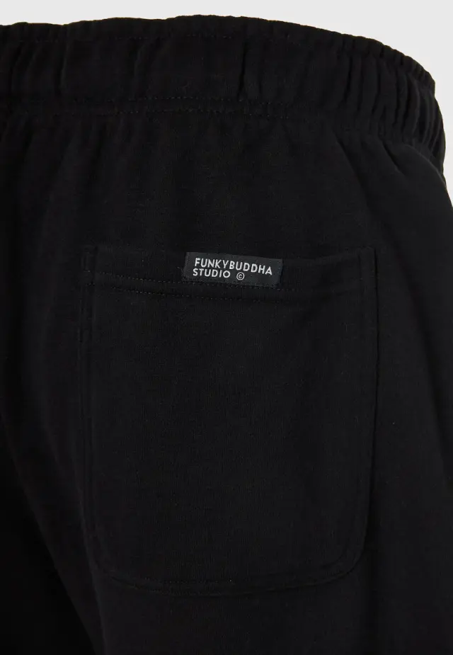 Funky Buddha Style Men’s Athletic Shorts Training & Gym Black FBM013-051-03-Black - 3XL 3