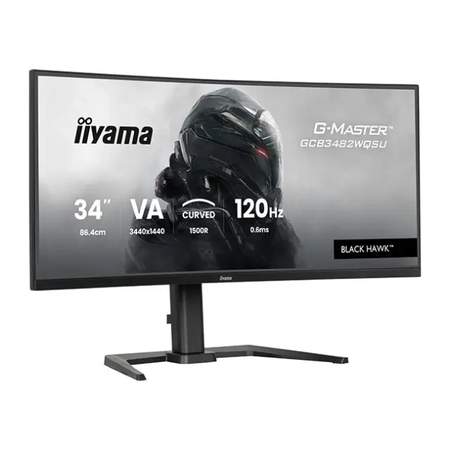 iiyama Monitor 34" G-Master GCB3482WQSU-B1 Black Hawk VA UWQHD (GCB3482WQSU-B1) 3