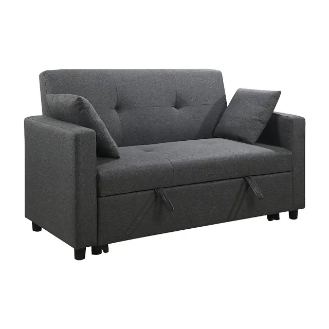 Καναπές Κρεβάτι IMOLA Γκρι Σκούρο Ύφασμα 154x100x93cm