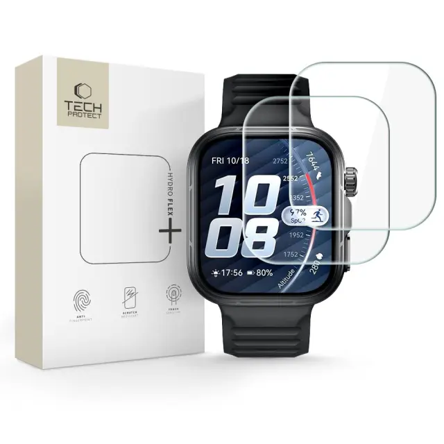 Tech-protect Hydro Flex+ 2-pack Huawei Watch Fit 5 Pro Clear