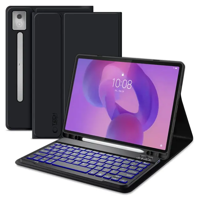 Tech-protect Sc Keyboard + Βάση για Pen - Lenovo Idea Tab Pro / Pro Mt 12.7 Black