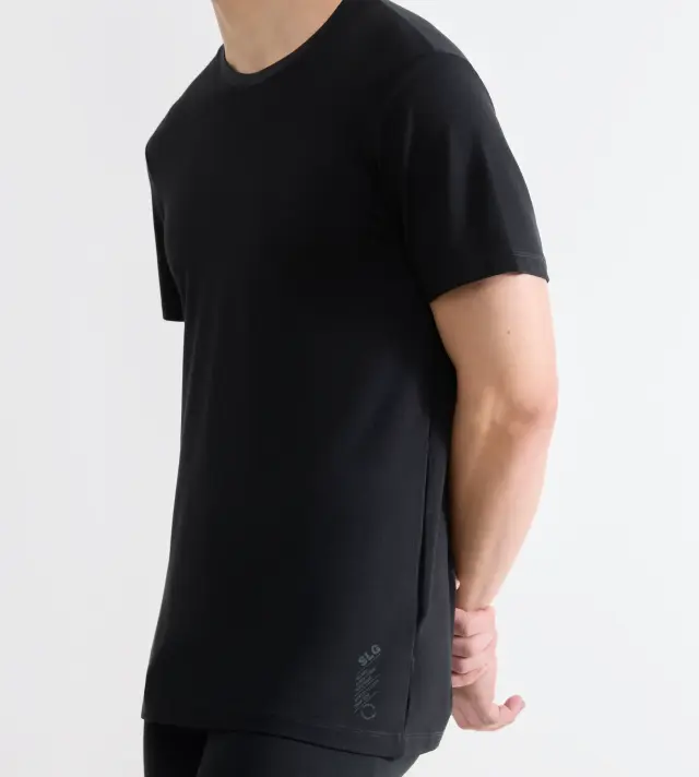 Sloggi Men Ανδρικό T-shirt SLG BASE SOFT Μαύρο 3
