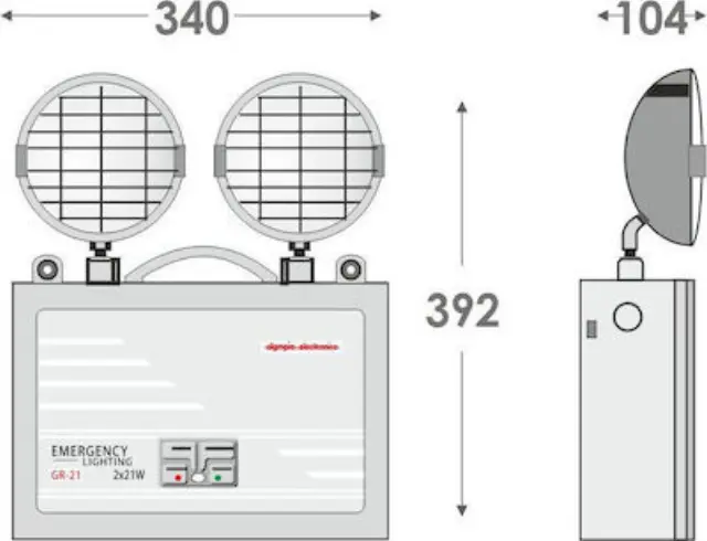 Olympia Electronics LED Εφεδρικό Φωτιστικό Ασφαλείας GR-21/H 2