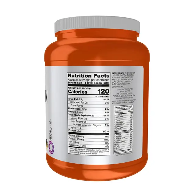 Now Foods Whey Protein Isolate Chocolate, 816 g 2