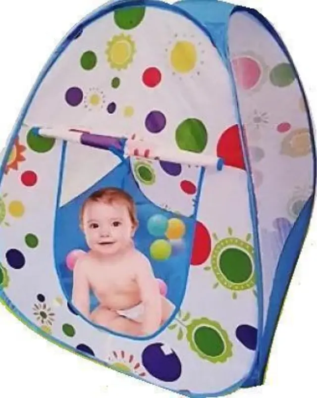 Αναδιπλούμενη παιδική σκηνή με μπάλες Tent Like to Play Happy World NO ΜΠΛΕ (oem)