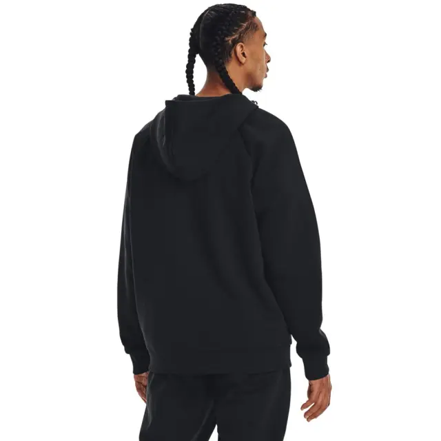 Under Armour Rival Fleece Full Zip Hoodie (1379767-001) - Μαύρο 2