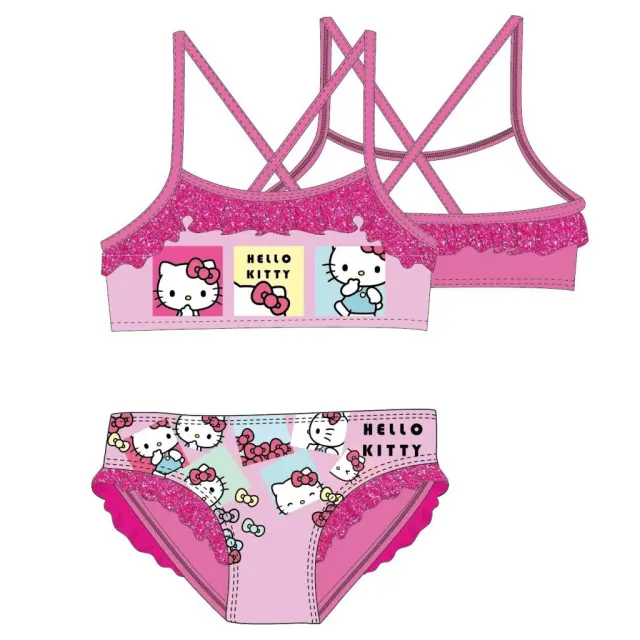 Hello Kitty Bows Παιδικό μαγιό μπικίνι Ροζ Ροζ 2