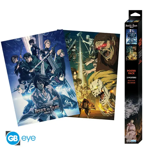 Σετ 2 Αφίσες ATTACK ON TITAN - Set 2 Posters Chibi 52x38 - Set 2 GBYDCO057