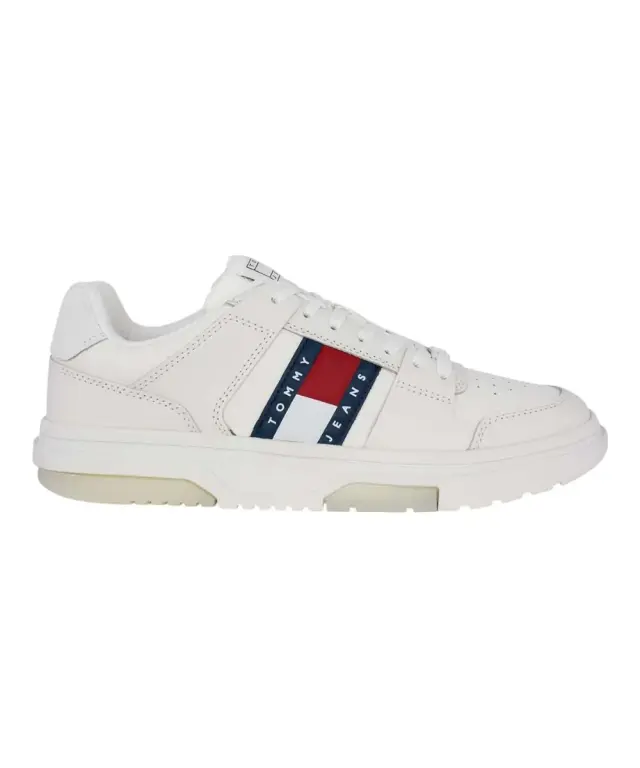 Tommy Hilfiger - Ανδρικά Sneakers Th The Brooklyn EM0EM01576-TCR Λευκό
