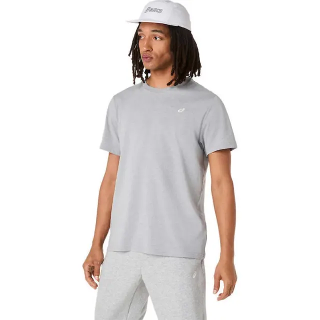 Asics Men's Spiral Embroidery Shortsleeve T-Shirt Γκρι 2031F458-020 (Asics) 2