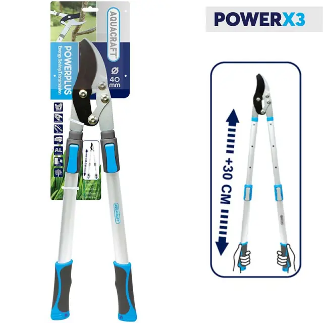 Ψαλίδι Κήπου Για Κλαδιά Τηλεσκοπικό POWER X3 3