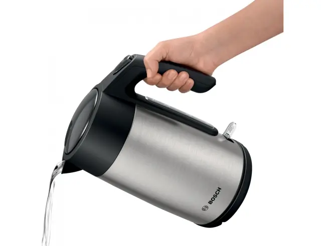 Βραστήρας Bosch με χωρητικότητα 1.7L και ισχύ 2400W - Inox/Black TWK7L460 3