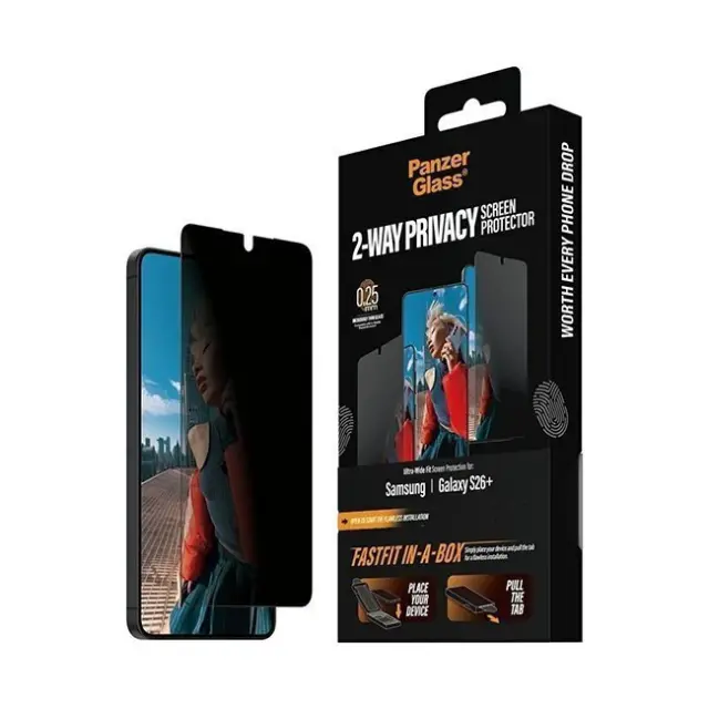 PanzerGlass Screen Protection SAFE Ultra-Wide Fit FastFit Samsung Galaxy S26 Plus