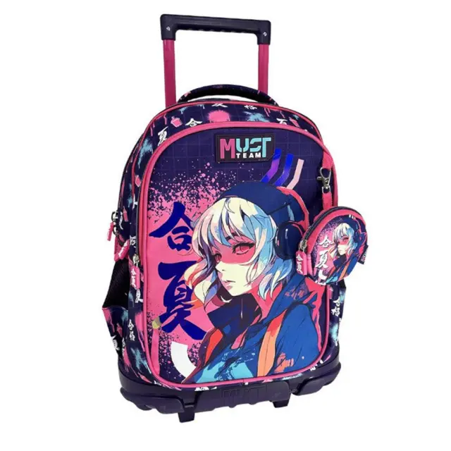 Σχολική Τσάντα Τρόλεϊ Must Team 34X20X44 Με 3 Θήκες Anime/ 0586807 (Must)
