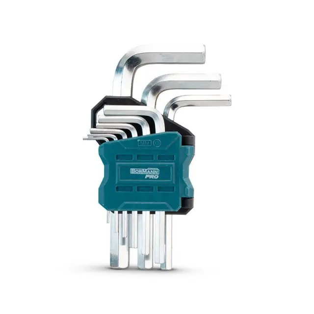 Bormann Pro BHT7246 - Σετ 9τεμάχια ALLEN εξάγωνο, κοντό (047346) 3