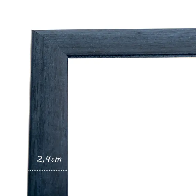 κορνίζα ξύλινη για πτυχίο δίπλωμα κ.λ.π 21X 29,7cm - Α4 χρώμα μπλε Κ41/098 2