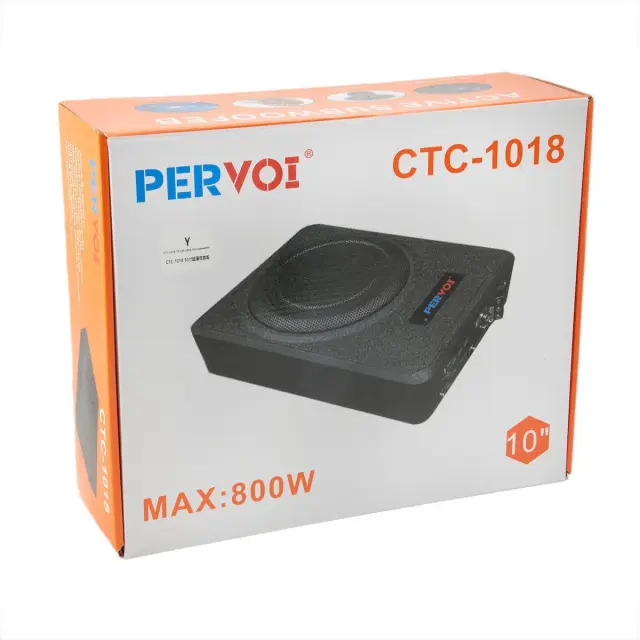 Active Subwoofer Αυτοκινήτου PERVOI CTC-1018 800W 2
