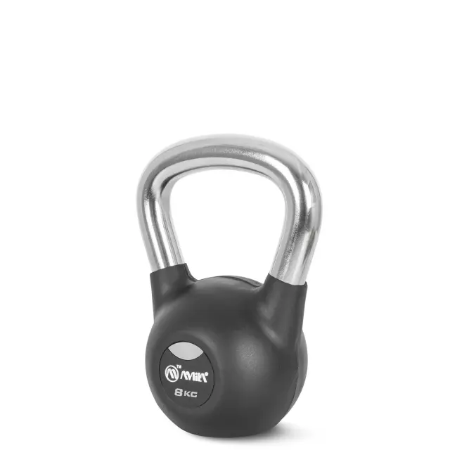 AMILA Kettlebell Rubber Cover Cr Handle 8kg (44496)