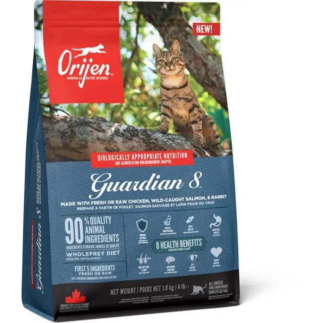 Orijen Guardian 8 Grain Free για Γάτα 1,8Kg Μονόχρωμο
