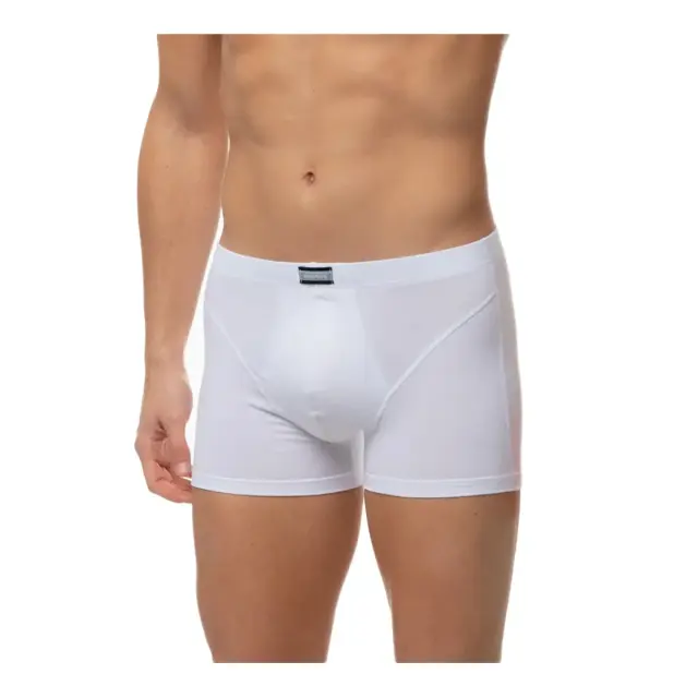 Sporties Βαμβακερό Ανδρικό Boxer με Εσωτερικό Λάστιχο 2 τεμάχια Minerva - Λευκό