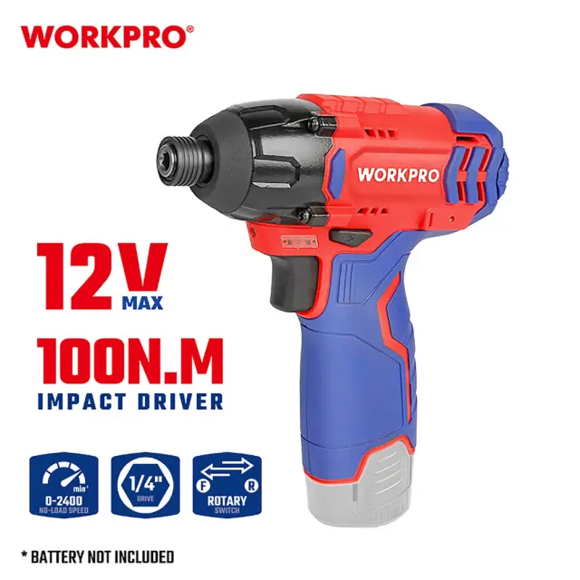 WORKPRO ΕΠΑΝΑΦΟΡΤΙΖΟΜΕΝΟ ΚΑΤΣΑΒΙΔΙ ΠΑΛΜΙΚΟ 12V-Li 100Nm SOLO** WP461605 (PROFI)