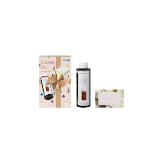 KORRES Set Spread Joy Hair + Body Dailies Shampoo For Thin - Fine Hair Rise Proteins and Linden Σαμπουάν για Λεπτά - Αδύναμα Μαλλιά με Πρωτείνες και Τίλιο 250ml + Butter Soap Pure Cotton Σαπούνι Σώματος Αγνό Βαμβάκι 150gr