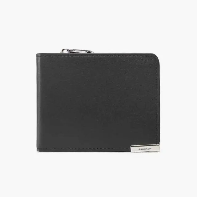 Calvin Klein - Ανδρικό Δερμάτινο Πορτοφόλι Modern Plaque Bifold Half Z/A K50K509974-BAX Μαύρο