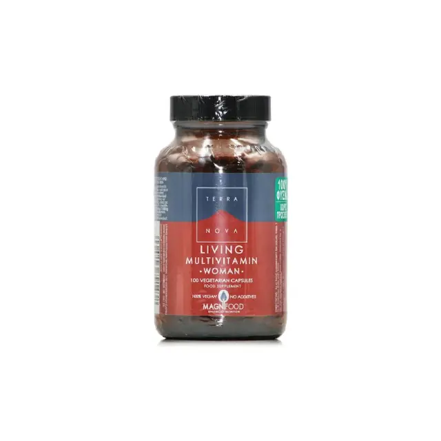 TerraNova Living Multivitamin Woman, Ειδικά Σχεδιασμένη Πολυβιταμίνη για Γυναίκες 100 φυτικές κάψουλες