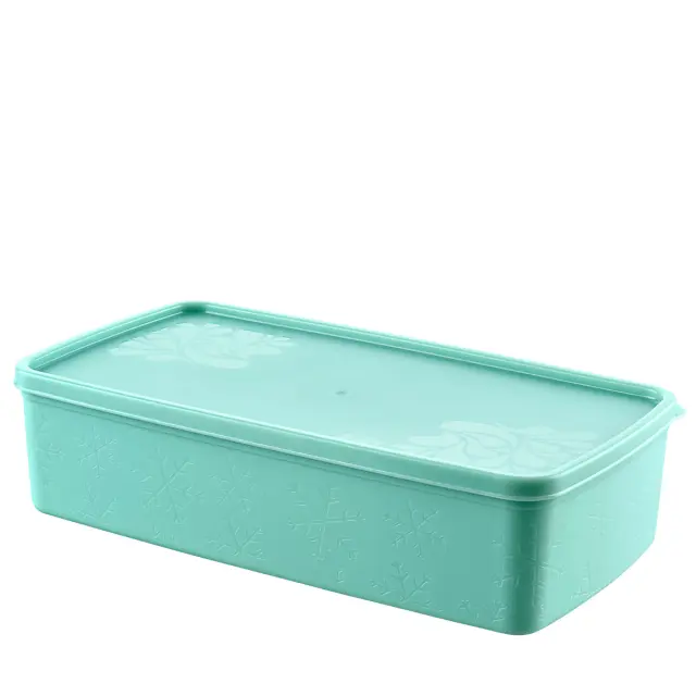 Φαγητοδοχείο Κατάψυξης Ορθογώνιο 1800ml 14x26x6.5cm Σε 4 Χρώματα 2