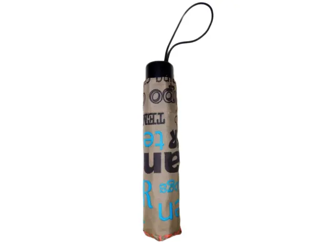 ΑΥΤΟΜΑΤΗ ΟΜΠΡΕΛΑ HARRY RAIN SUPER MINI SLOGAN 42085 BEIGE 2