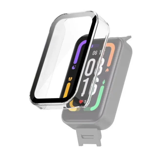Προστατευτική Θήκη για Xiaomi Smart Band Pro - Διάφανο/ Μαύρο OEM 2