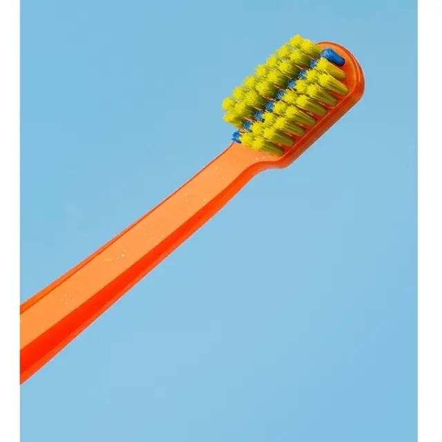 Curaprox | CS 5460 Ortho Ultra Soft | Οδοντόβουρτσα για Σιδεράκια με Glitter Μπλε-Λαχανί |1τεμ 2