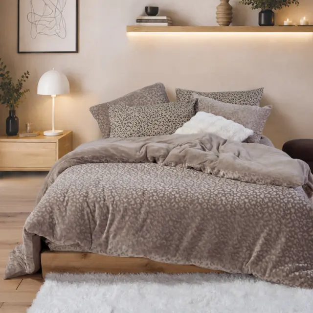 Σετ Παπλωματοθήκη Υπέρδιπλη Wilden 240x220 Nef Nef Homeware, 100% ΠΟΛΥΕΣΤΕΡΑΣ - GREIGE (040954) 2